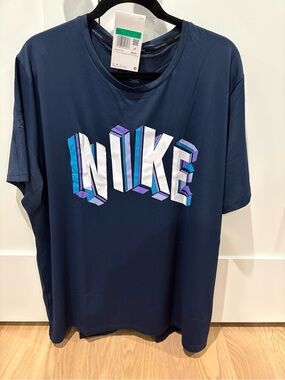 NEW Nike Pro Men's Training Top in Navy size XL